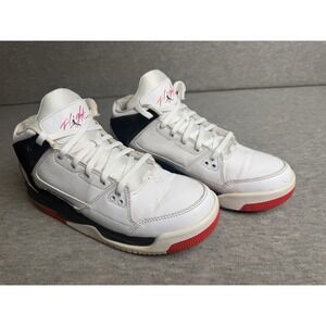 Nike Boys Air Jordan Flight Origin 599606-100 White Basketball Shoes Sneakers 7Y